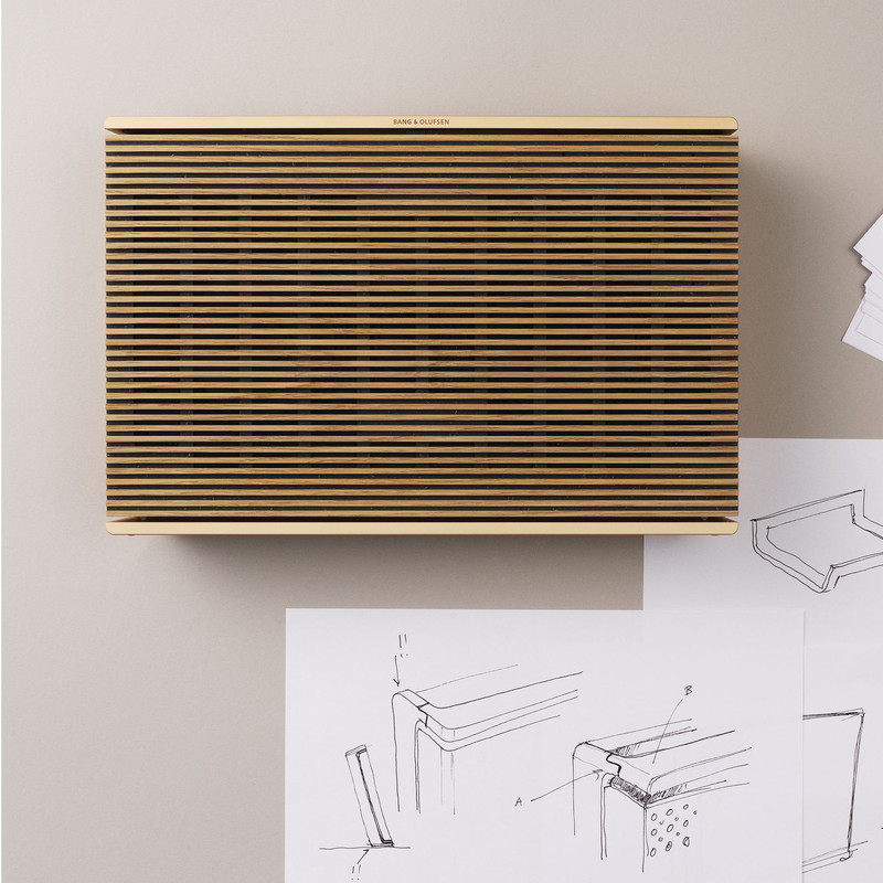 Bang & Olufsen Beosound Level - Portable Multiroom Wi-Fi Speaker, Gold Tone Alu/Light Oak - Image 5